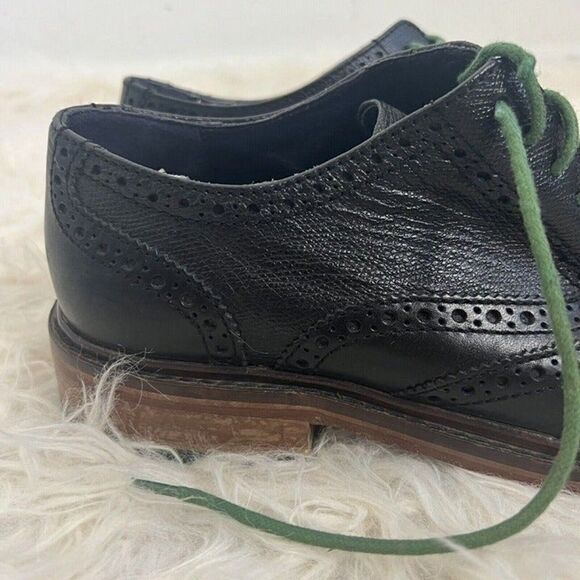 Cole Haan 'Colton' Wingtip Oxfords Derby Black Size 10.5 M Mens Leather Shoes - Picture 4 of 12